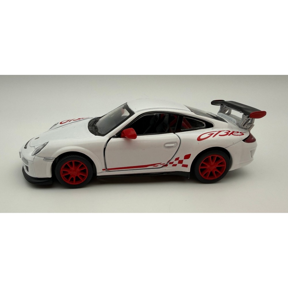 Kinsmart Porsche 911 GT3 RS White Red 1/36 Scale Diecast Model Car 5352D